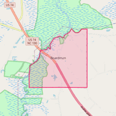 Map of Boardman