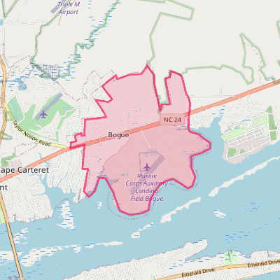 Map of Bogue