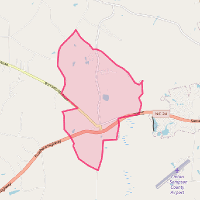 Map of Bonnetsville