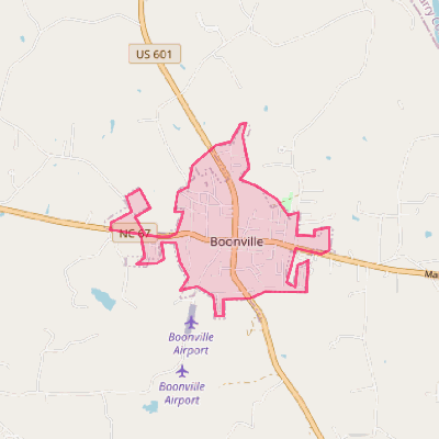 Map of Boonville