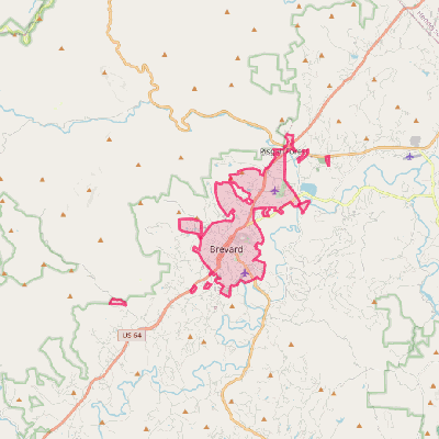 Map of Brevard