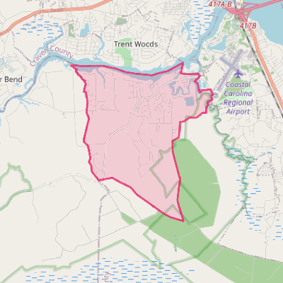 Map of Brices Creek