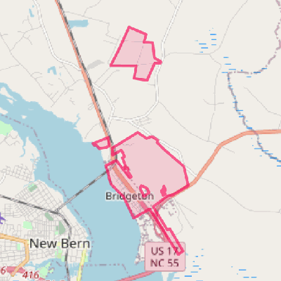 Map of Bridgeton