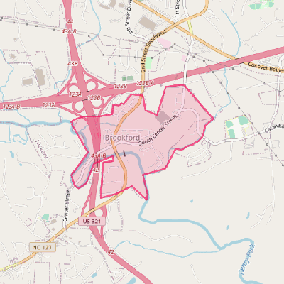 Map of Brookford