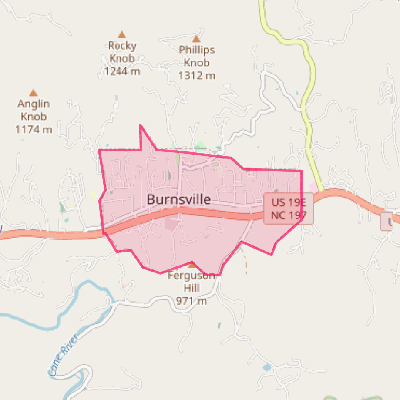 Map of Burnsville