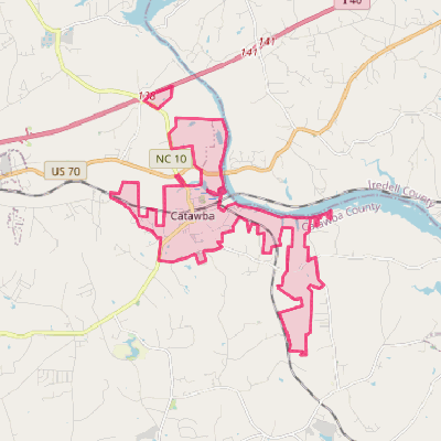 Map of Catawba