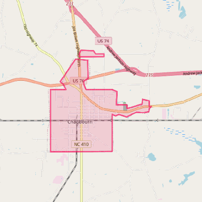 Map of Chadbourn