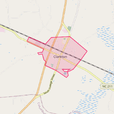Map of Clarkton
