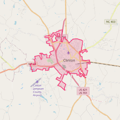 Map of Clinton