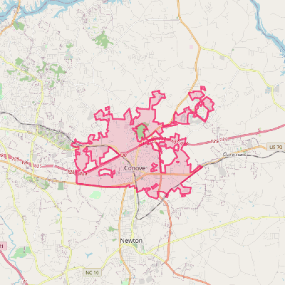 Map of Conover