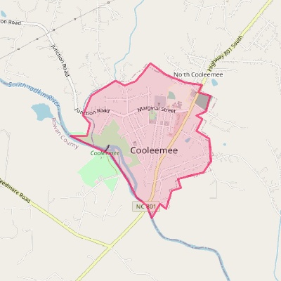 Map of Cooleemee