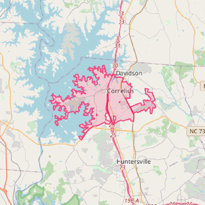 Map of Cornelius