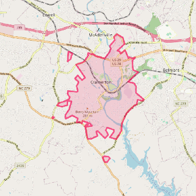 Map of Cramerton