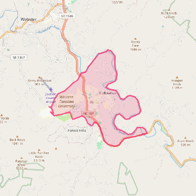 Map of Cullowhee