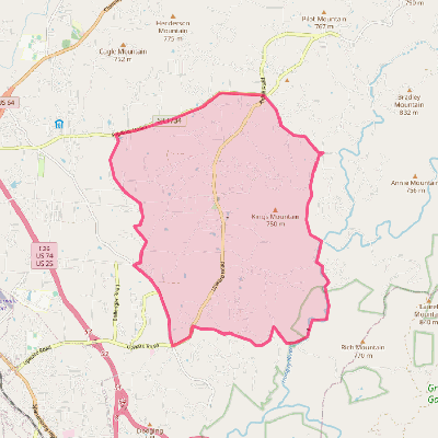 Map of Dana