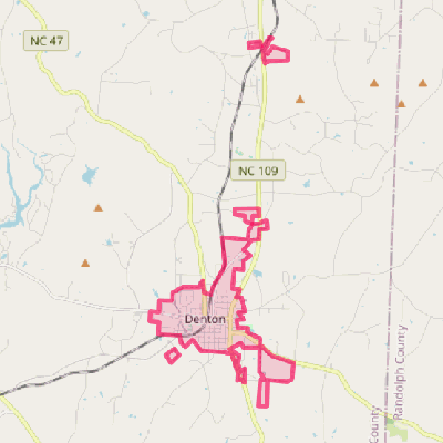 Map of Denton