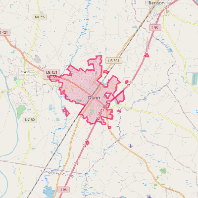 Map of Dunn