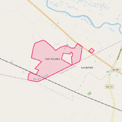 Map of East Arcadia