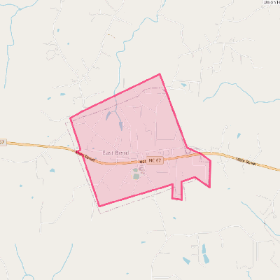 Map of East Bend