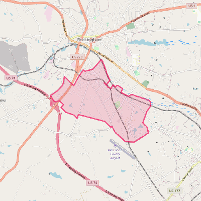 Map of East Rockingham