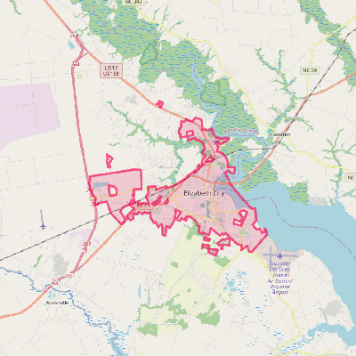 Map of Elizabeth City