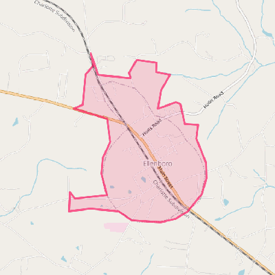 Map of Ellenboro