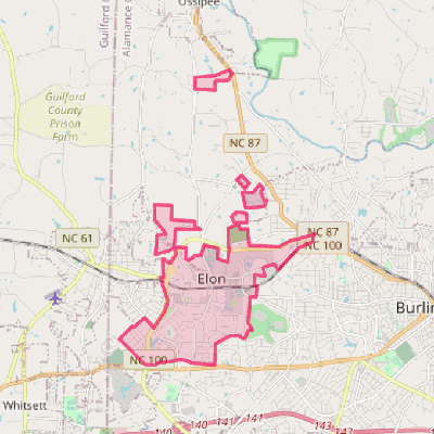 Map of Elon