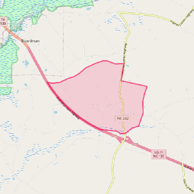 Map of Evergreen