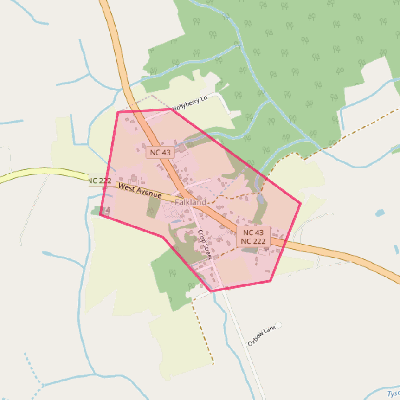 Map of Falkland