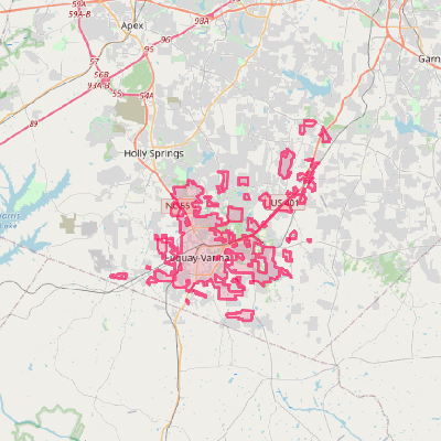 Map of Fuquay-Varina