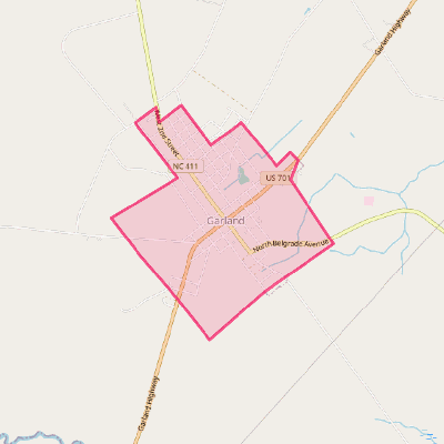 Map of Garland