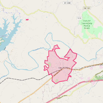 Map of Glen Alpine