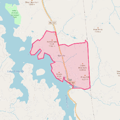 Map of Glenville