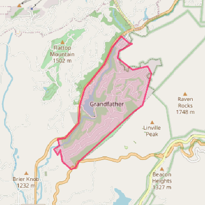 Map of Grandfather