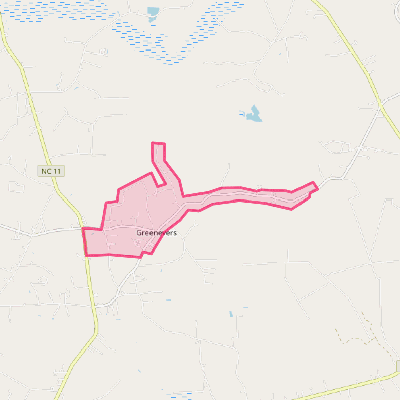 Map of Greenevers