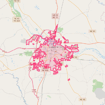 Map of Greenville