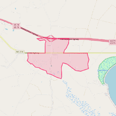 Map of Hallsboro