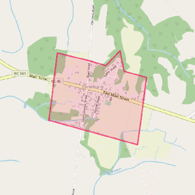 Map of Harrellsville