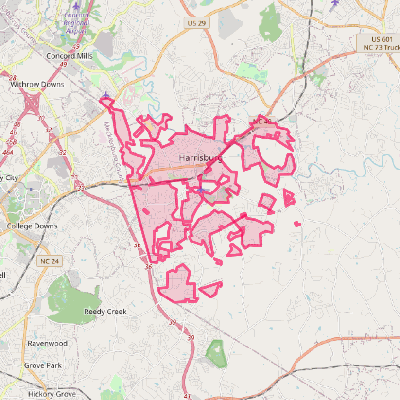 Map of Harrisburg