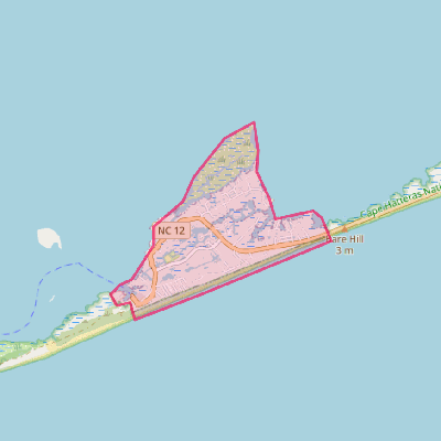 Map of Hatteras