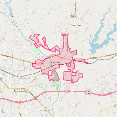 Map of Haw River