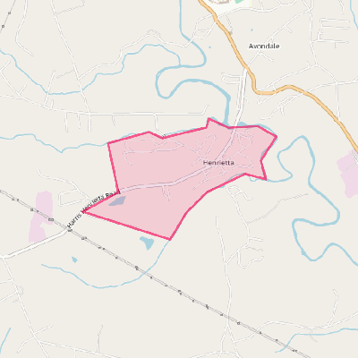 Map of Henrietta