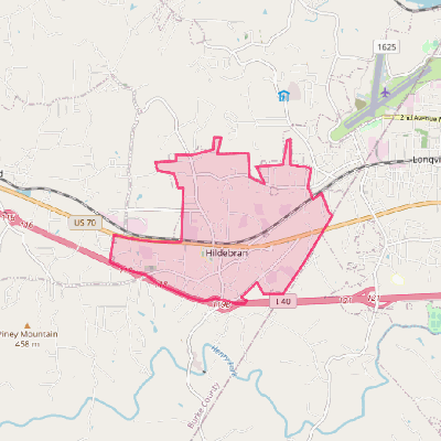 Map of Hildebran