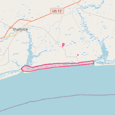 Map of Holden Beach
