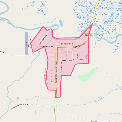 Map of Hookerton