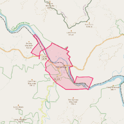 Map of Hot Springs