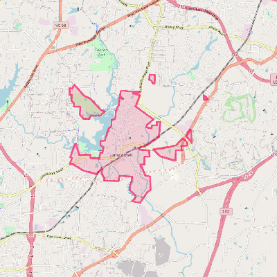 Map of Jamestown