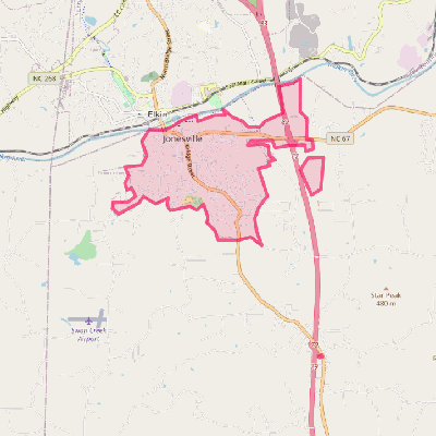 Map of Jonesville