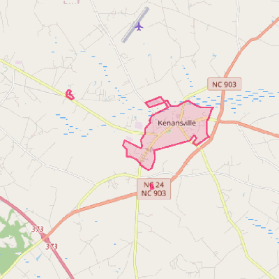 Map of Kenansville