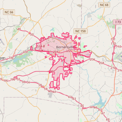 Map of Kernersville